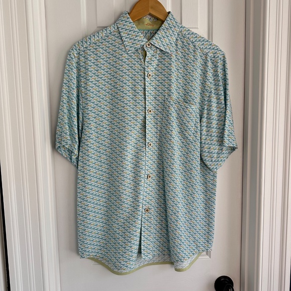 Tommy Bahama Men's Veracruz Cay Cocktail Mixer Short-Sleeve Shirt EUC - Picture 4 of 7